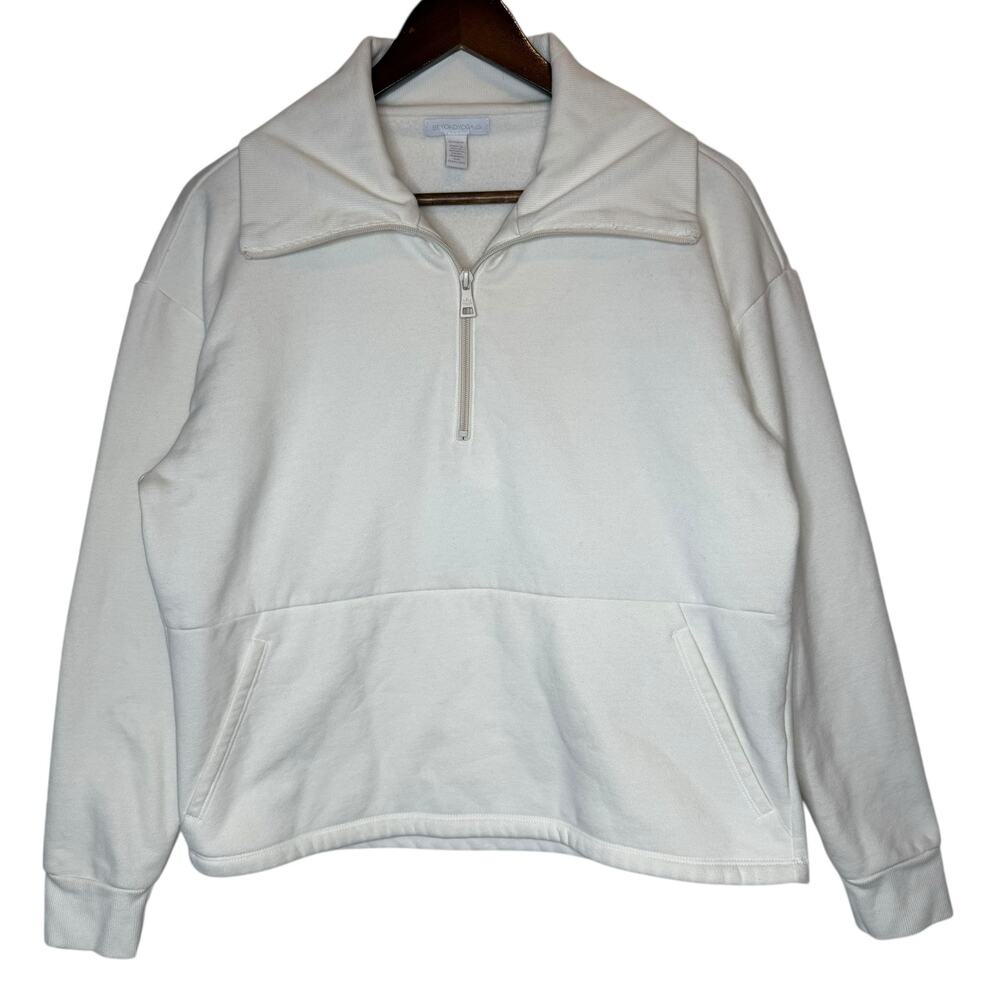 Beyond Yoga Trek Pullover‎ in Fresh Snow White size XS